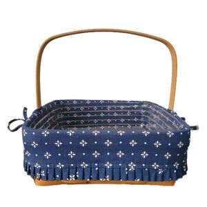 Longaberger Pie Basket Includes Fabric Liner, Plastic Protector, & Fabric Square